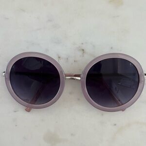 Free People Dusty Lavender and Silver Round Glasses